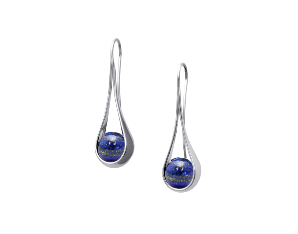 'Captivating' Earrings w Lapis