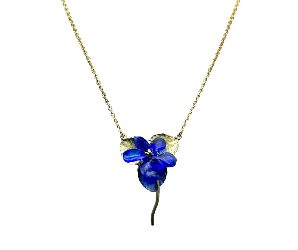 Wild Violet Dainty Pendant