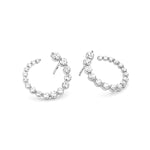 Diamond Swirl Earrings