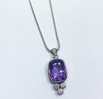 Amethyst & Diamond Necklace